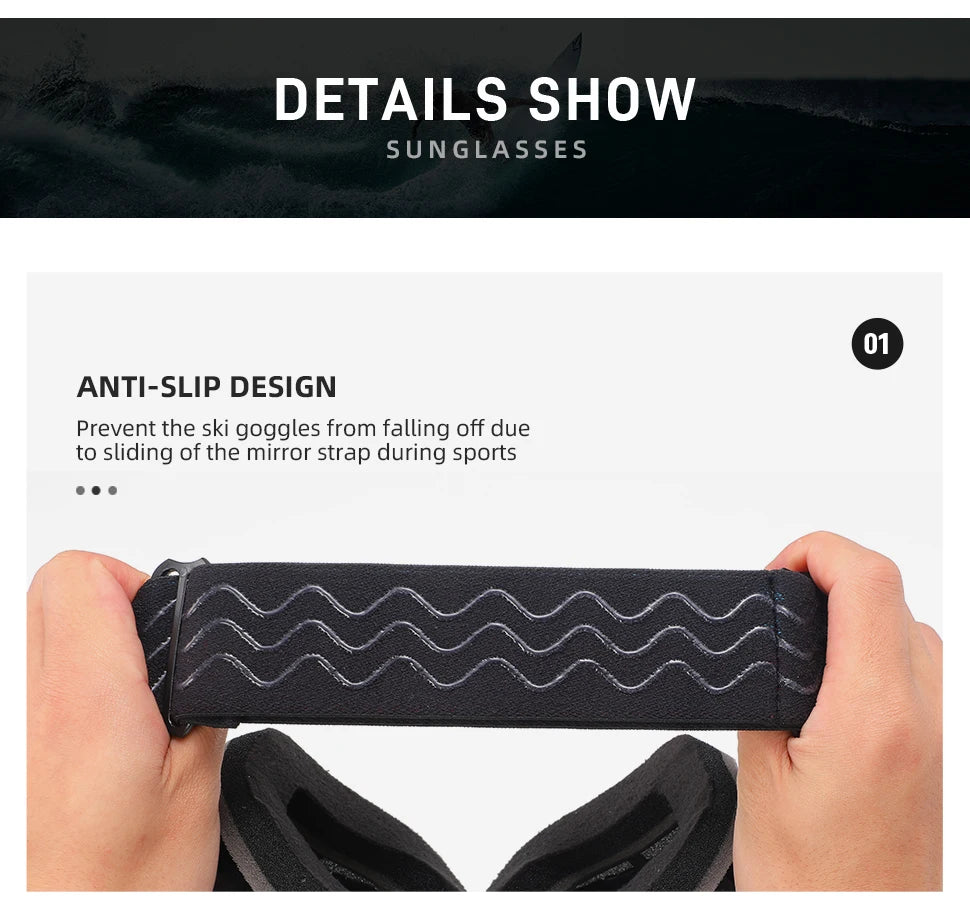 ELAX BRAND NEW Double Layers Anti-Fog Ski Goggles