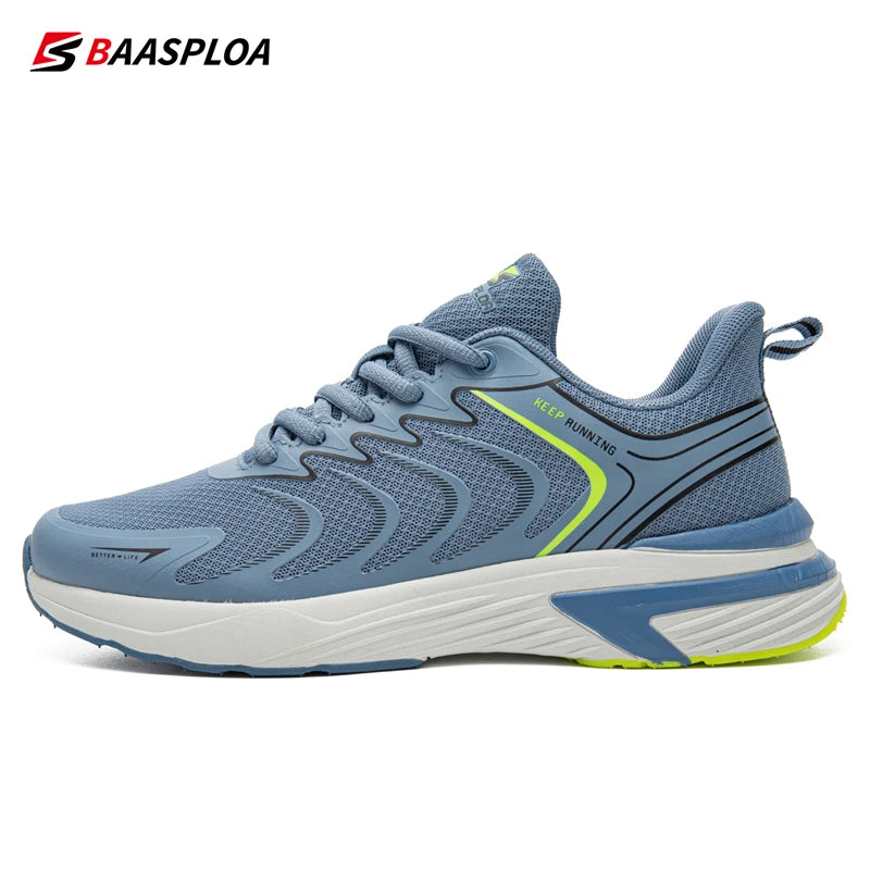 Baasploa Men's Cushioned Running Trainers