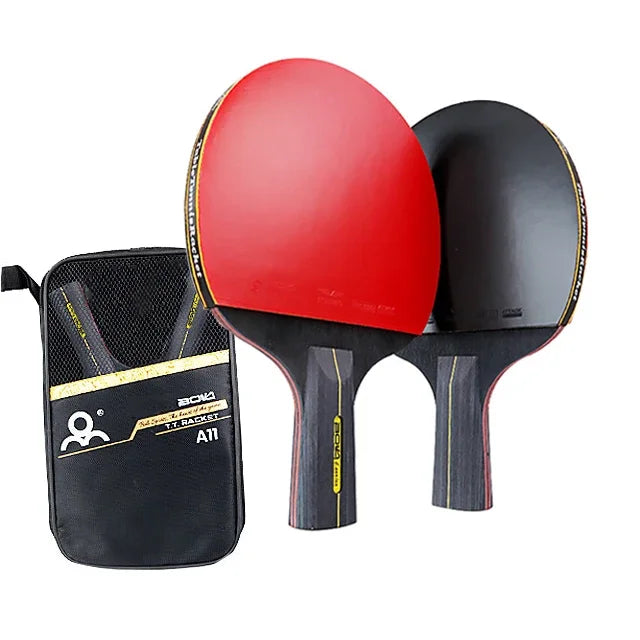 Table Tennis Bats, Set of 2 with Carry Bag, image 1 of 22