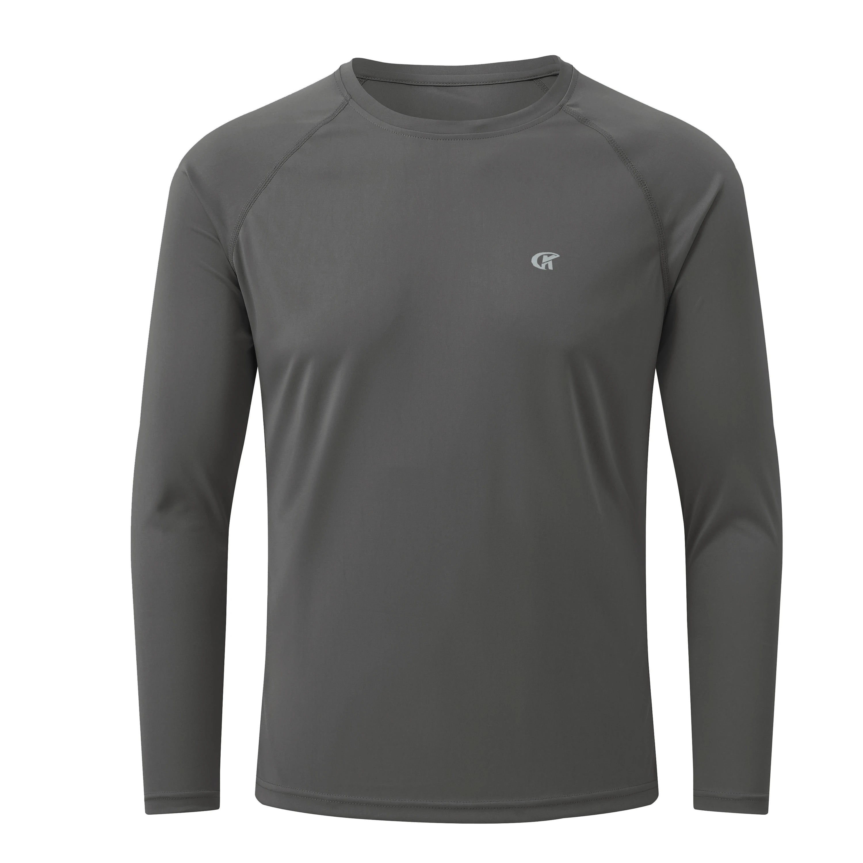 Men UPF 50+ Long Sleeve T-Shirt, Rash Guard