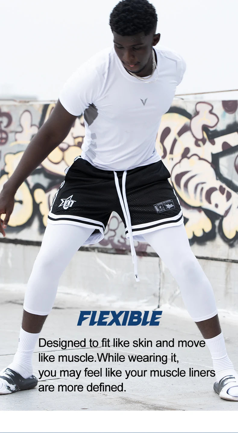 Mens Compression Pants Tights Cool Dry Leggings Sports