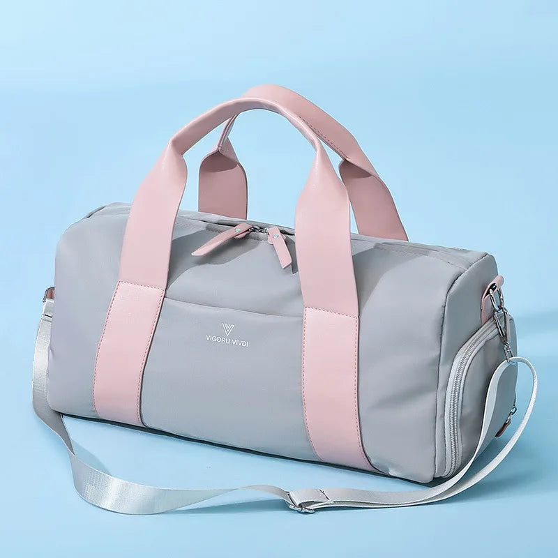 Women's Gym Bag with Separate Shoe Compartment