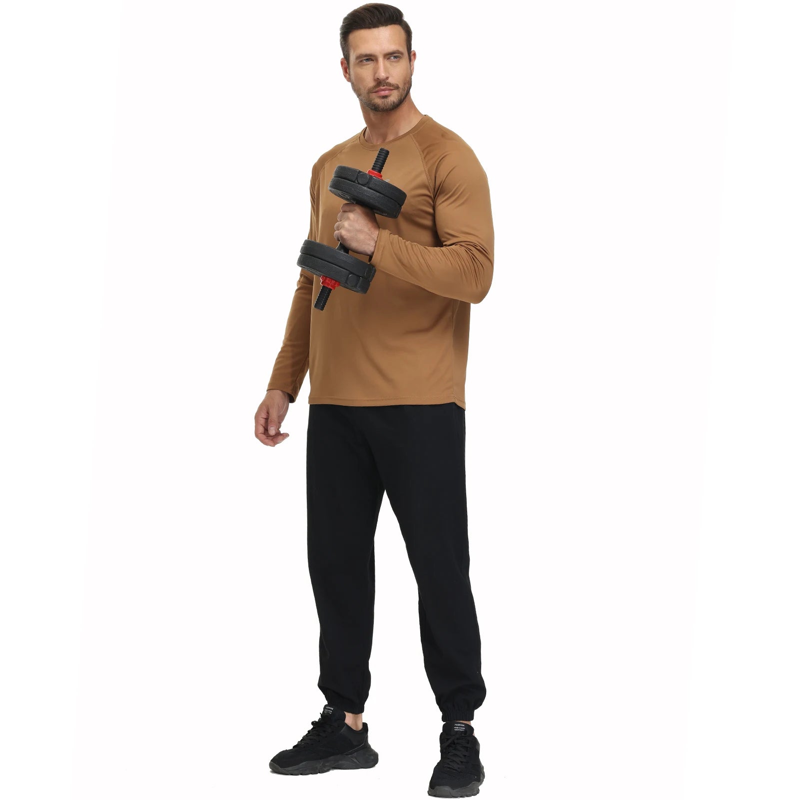 Men UPF 50+ Long Sleeve T-Shirt, Rash Guard