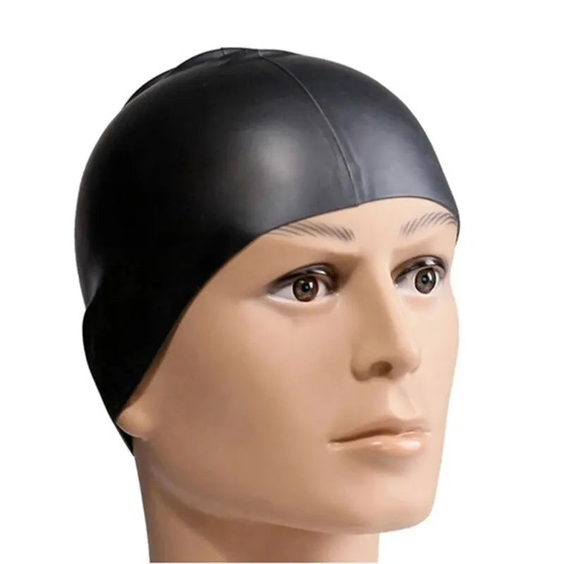 Unisex Waterproof Silicone Swimming Cap, image 7 of 32