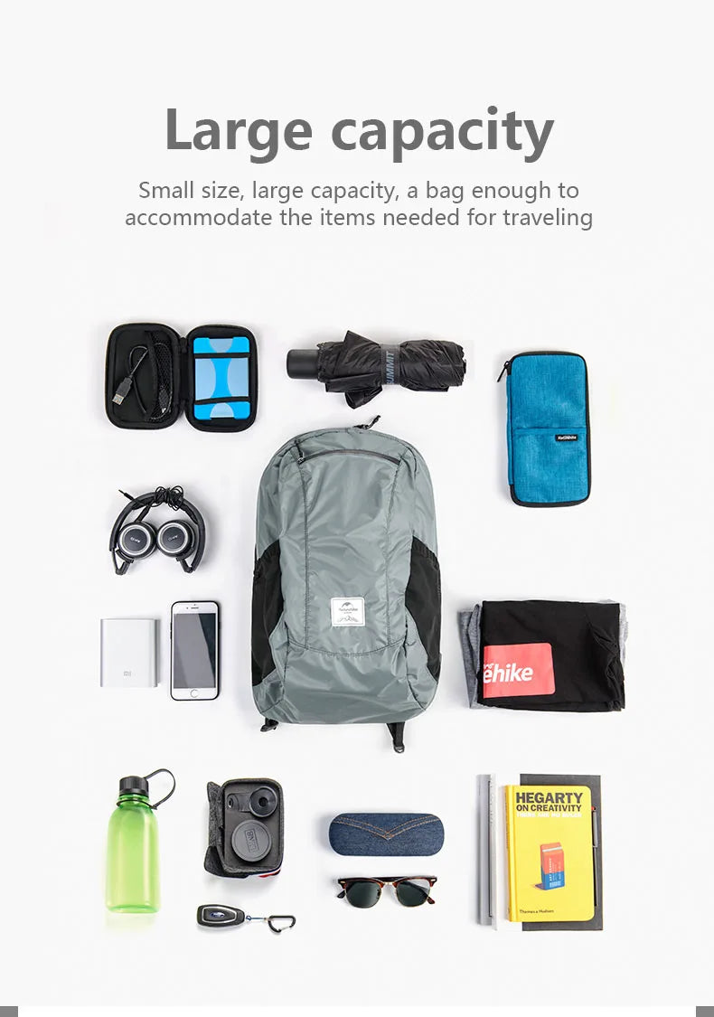 Naturehike Cloudy Goose 18L 22L Silicone Folding Backpack