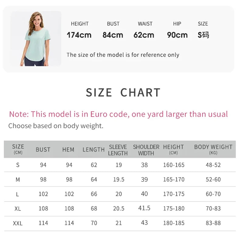 Women's Short-Sleeve Quick-Dry Yoga T-Shirt