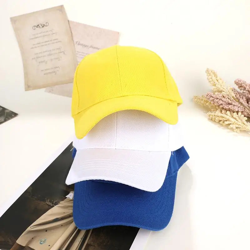 Fashion Candy Color Kids Baseball Cap Sun Protection