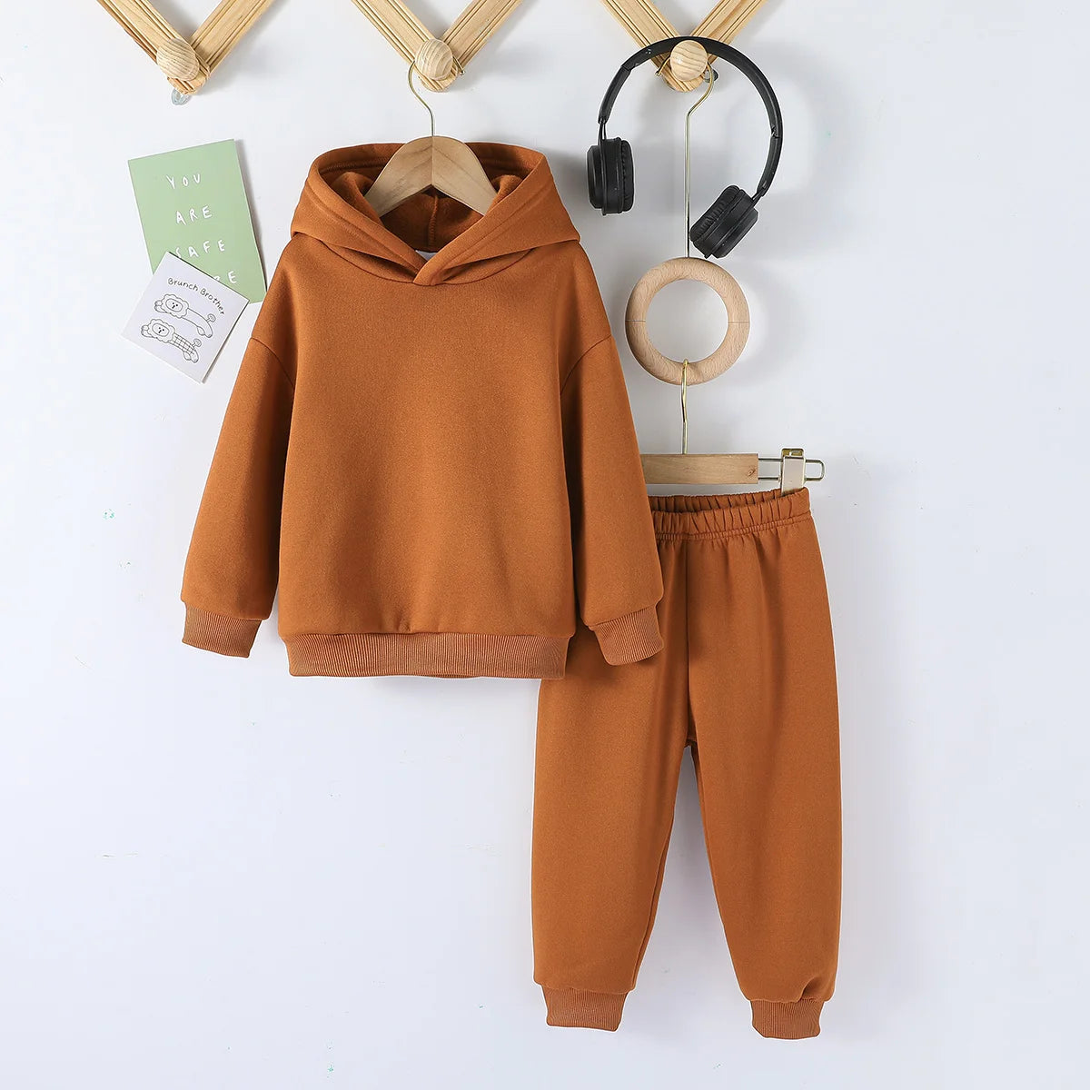 Kids Fashion 2pcs Pullover Hoodie+Pants Suits 1-8Y Years