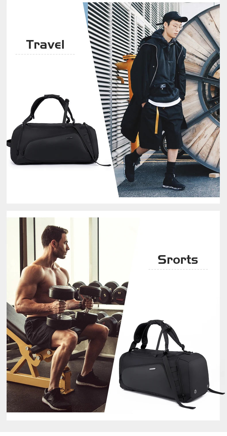 Bange Gym bag Men Suitcase Multifunction Large Capacity