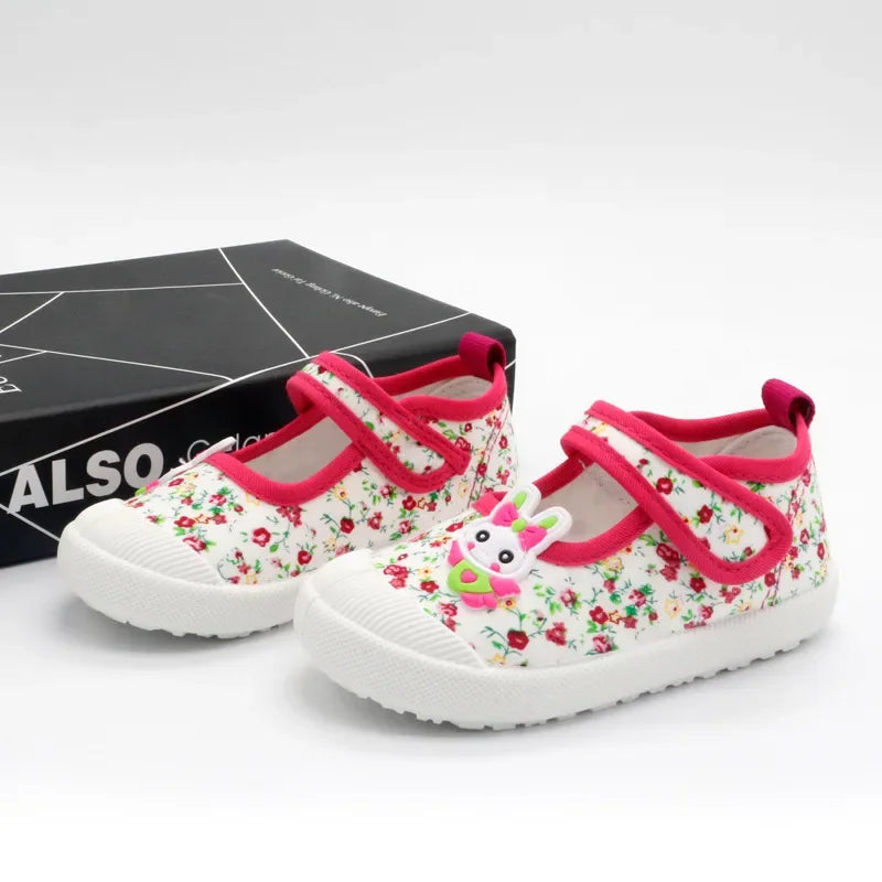Girls' Soft Canvas Sports Shoes, EU 21-30, image 5 of 13