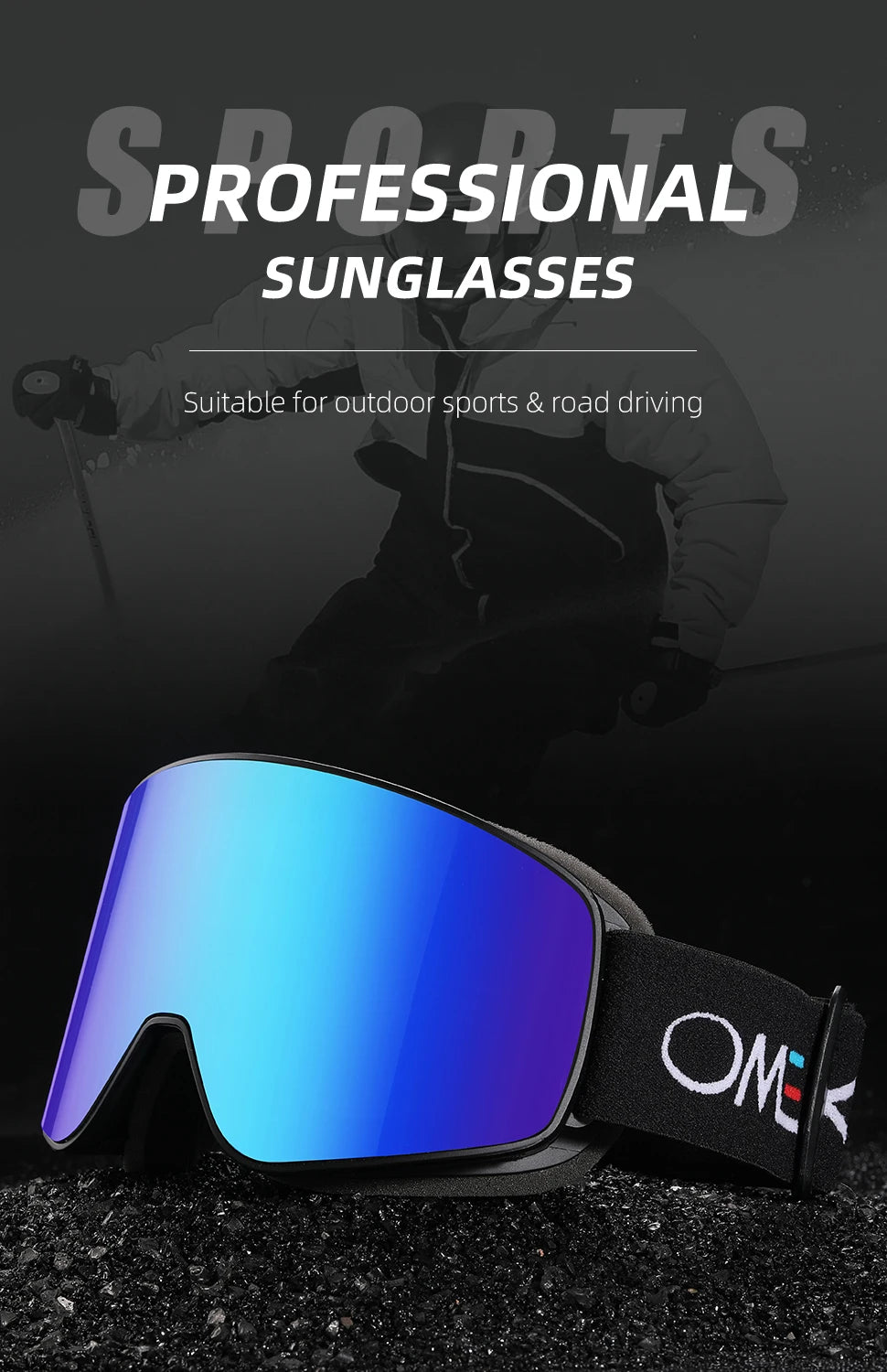 Double-Layer Lens Anti-Fog Ski Goggles, image 6 of 18