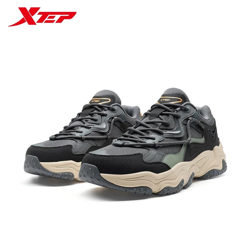 Xtep Volcano Casual Shoes Men 2025 Spring Comfortable
