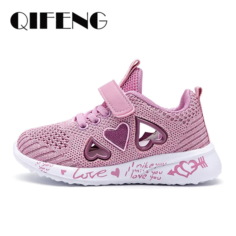 Girls Casual Shoes Light Mesh Sneakers Kids Summer