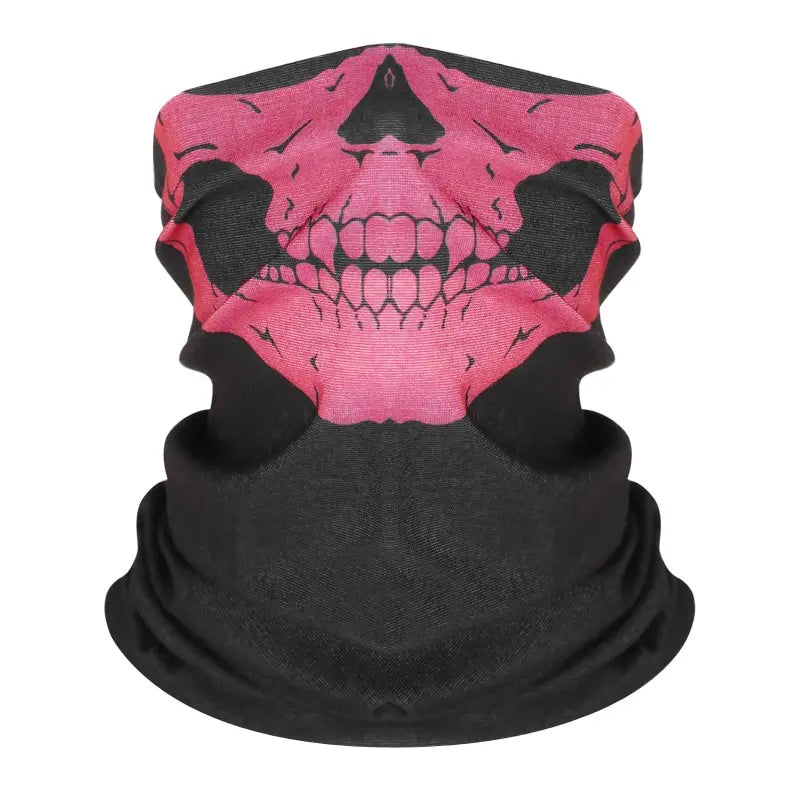 Seamless Skull Print Balaclava Neck Scarf, image 19 of 24