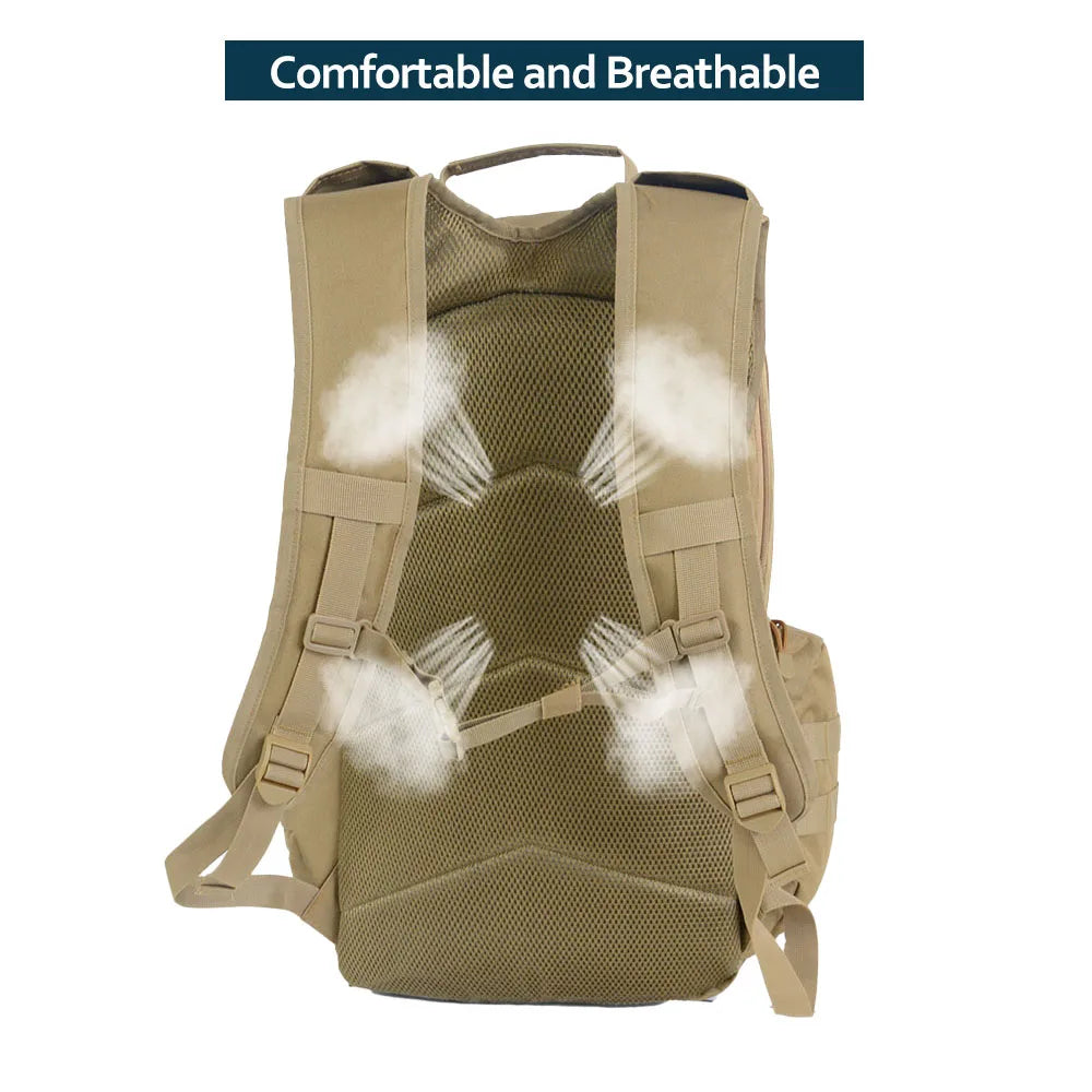 45L Waterproof Fishing Hunting Backpack Outdoor Rucksacks Tactical