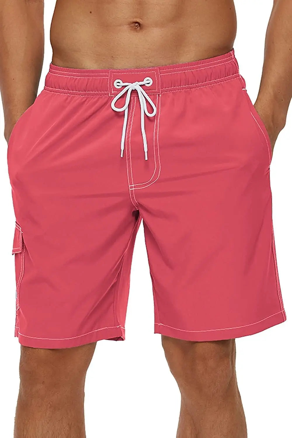 Men's Summer Beach Shorts Swimsuits Mesh Lined Swimwear