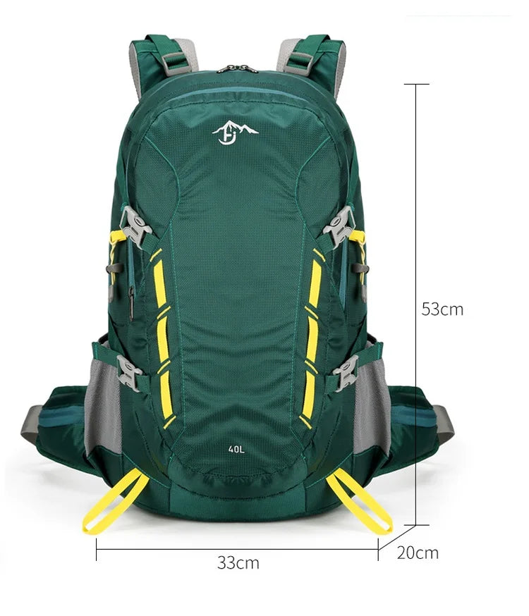 Outdoor Travel Hiking Backpack 30-40L Rainproof Nylon Cover