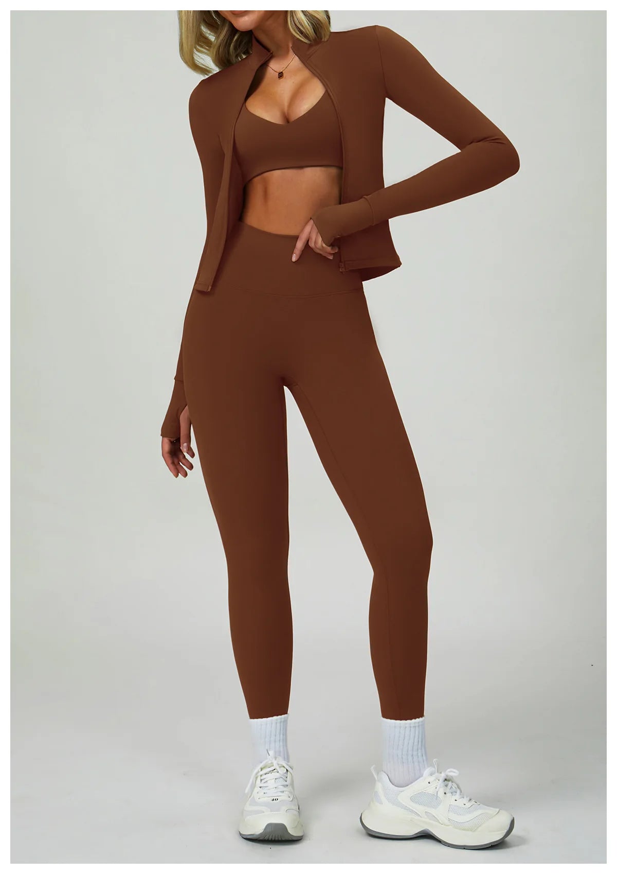 Women's 2-Piece Yoga Set, Leggings or Shorts, image 30 of 60