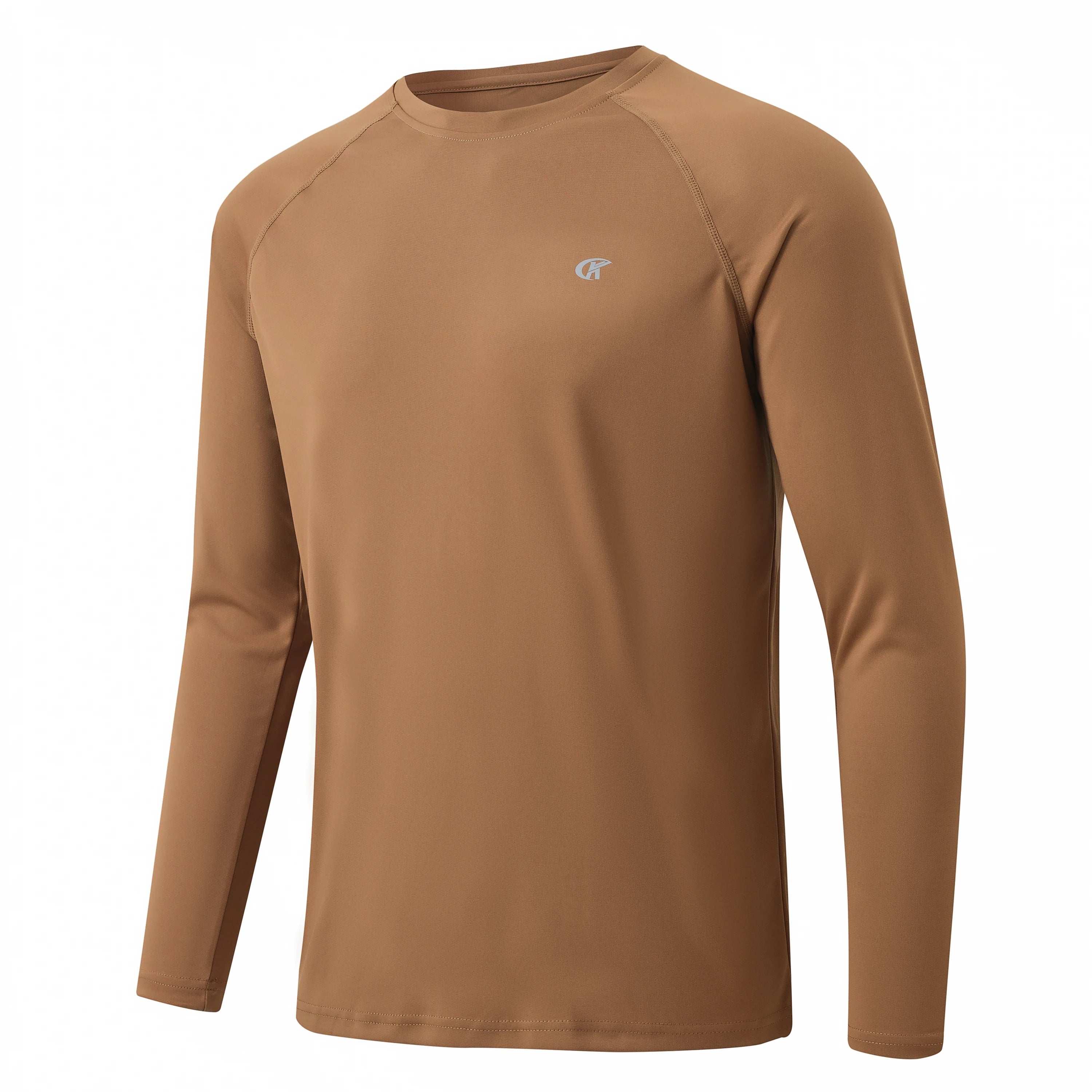Men UPF 50+ Long Sleeve T-Shirt, Rash Guard