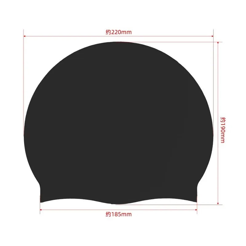 Unisex Waterproof Silicone Swimming Cap, image 3 of 32