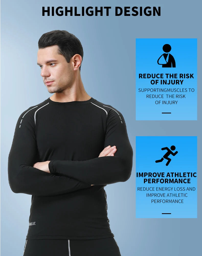 Mens Compression Pants Quick Dry Sportswear Running Tights