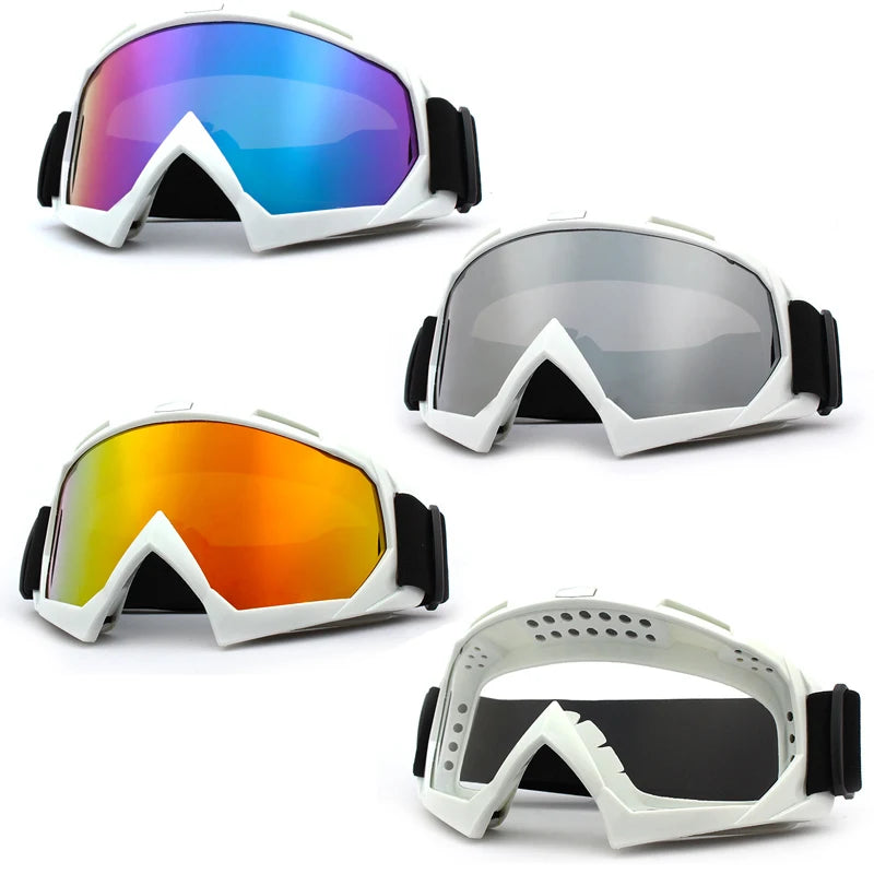 Windproof Anti-Fog Ski and Motorcycle Goggles